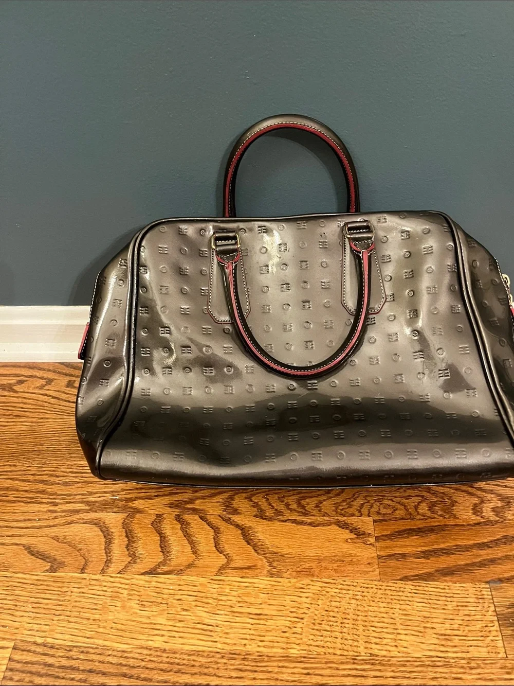 Arcadia Patent Leather Satchel